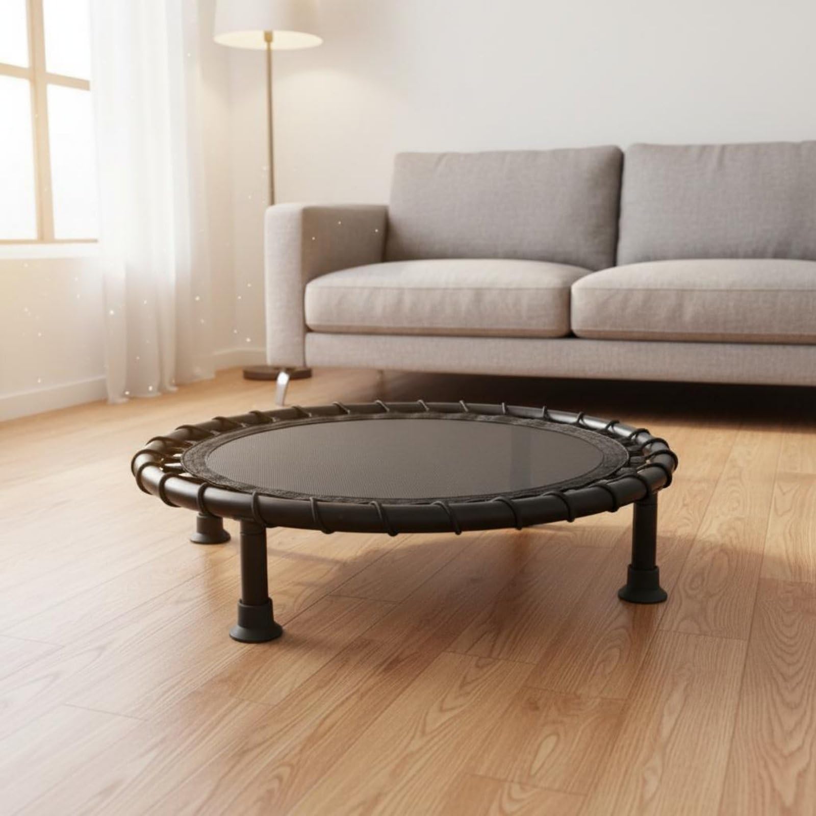 Alfombrilla de Baloncesto Silenciosa Colchoneta de Absorción de Impactos Estructura Estable y Tejido para Práctica Repetida y Desarrollo de