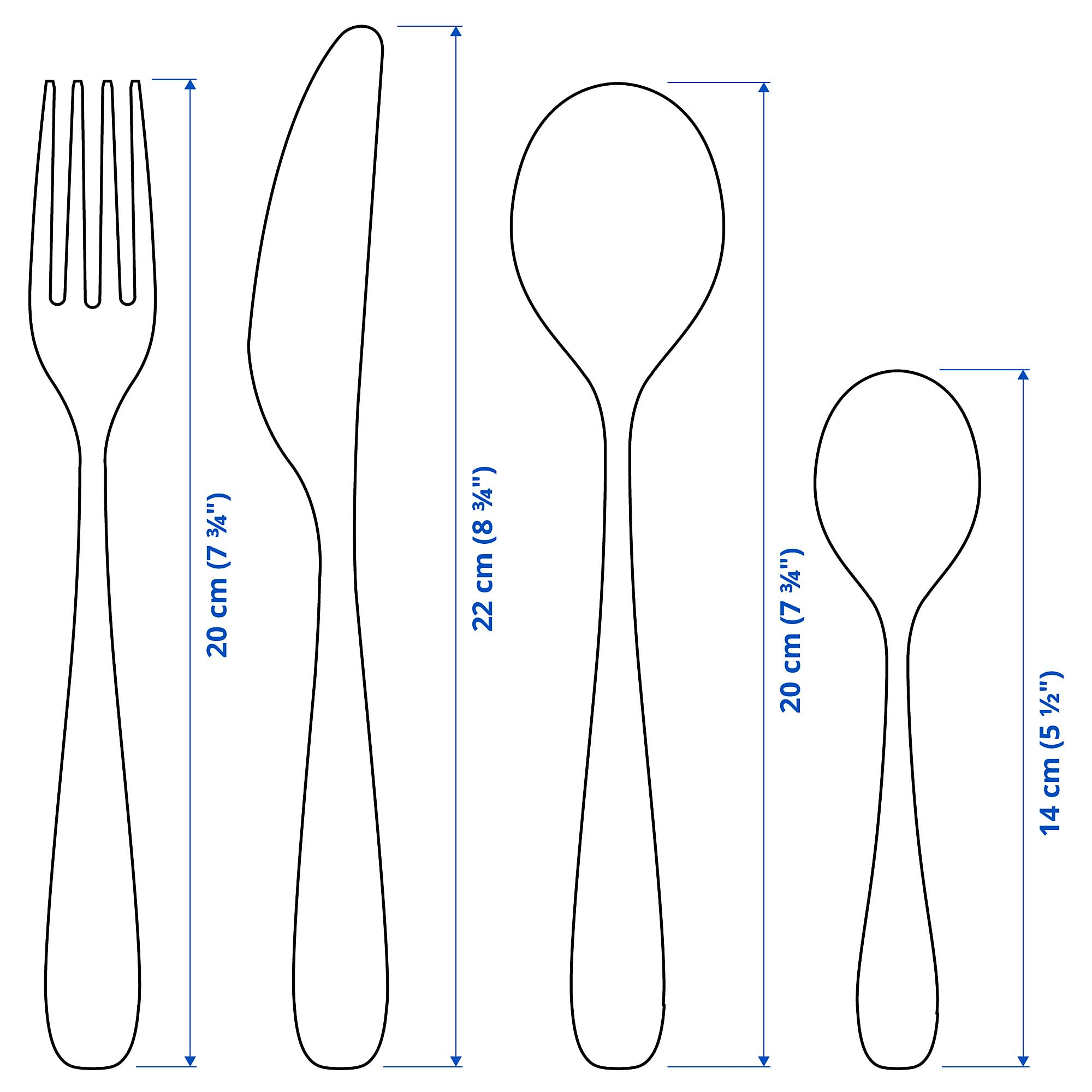 ProTuning BEHAGFULL Ménagère 24 pièces en acier inoxydable