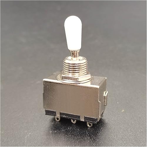 Tapa convertidora de plástico para guitarra eléctrica, control de 3 vías, convertidor de guitarra eléctrica, piezas de guitarra (color tapa blanca)