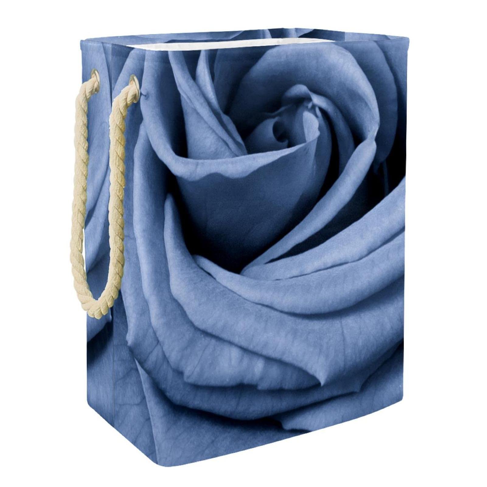 Panier à linge pour chambre et salle de bain rose bleue avec poignée