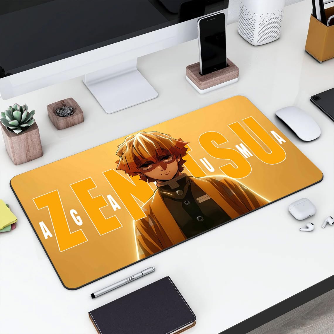 Gadgets WRAP Large Desk Mat Mouse Pad 11 x 23 Inch, Anti-Slip, Spill-Resistant, Ideal for Home, Office, Gaming Setups - Zenitsu-Cmpr-picture-19