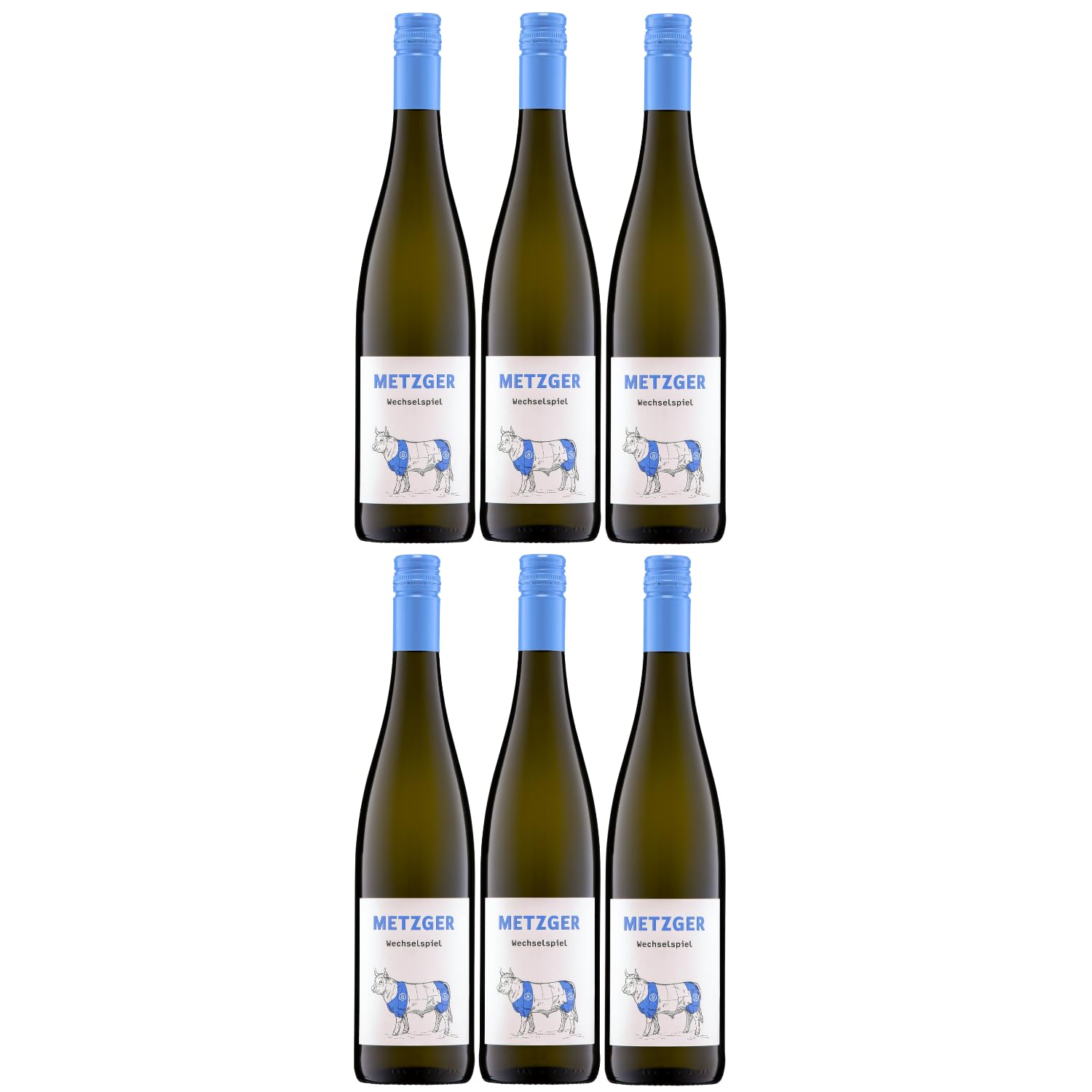 Weingut Uli Metzger Wechselspiel Scheurebe & Riesling restsüß Weiß Deutschland inkl. FeinWert E-Book (6 x 0,75l)