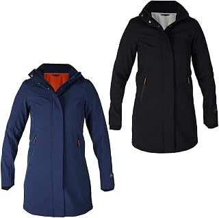 Horka Long Softshell Glory Coat Ladies Longline Water Repellent Fleece Line Double-Zip Equestrian Riding Jacket