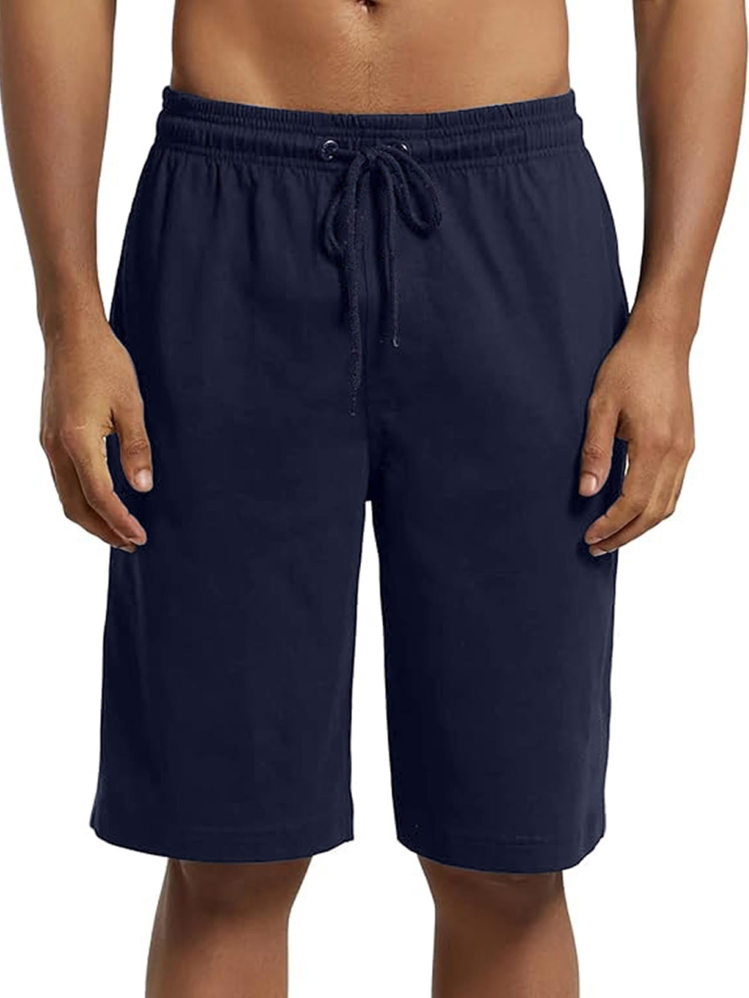 TESON by Bodycare Men’s Premium Cotton Blend Regular Fit Solid Shorts with Side Pockets-image-10