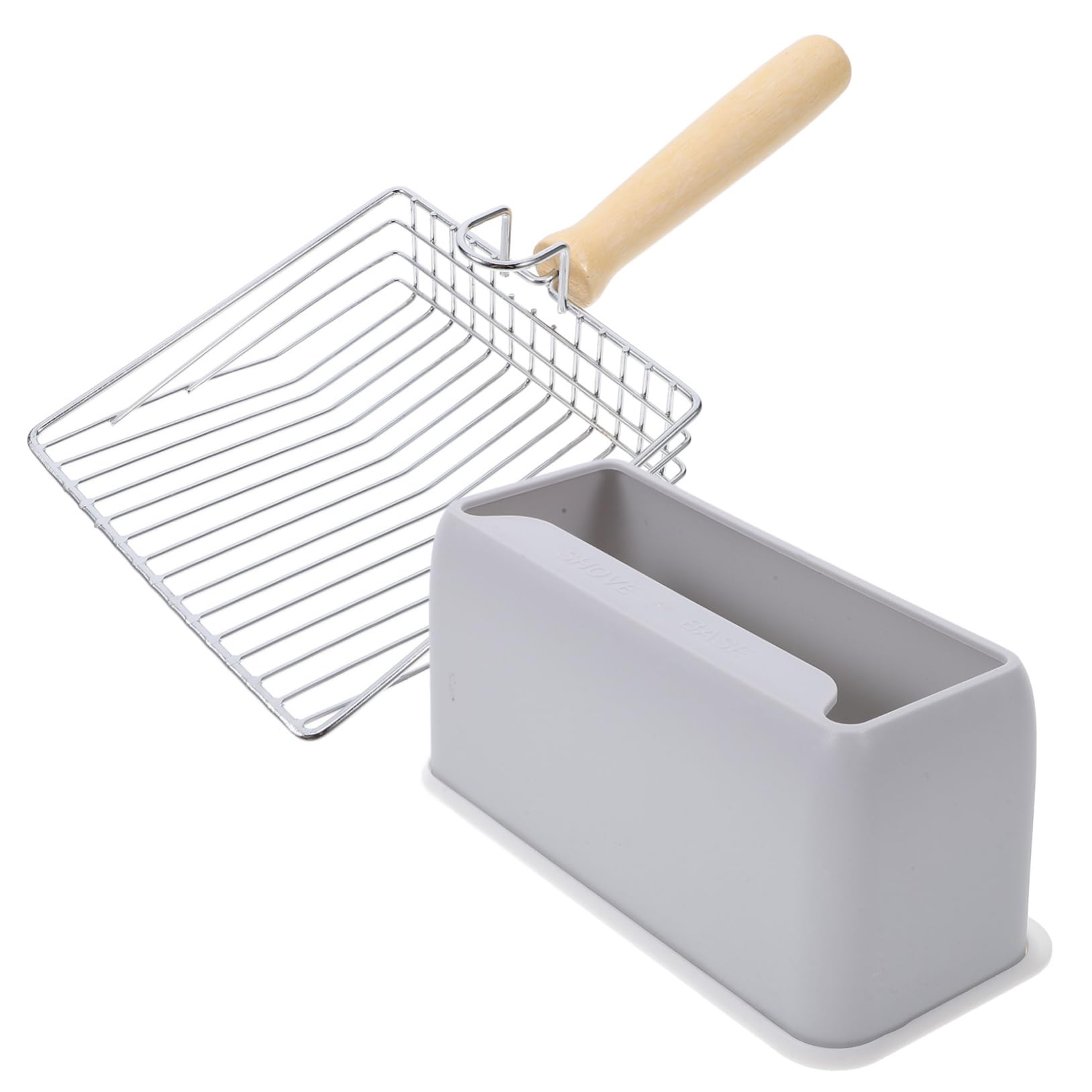 Mipcase 3sets per Lettiera Inossidabile con Strumento Antiadente per La della Lettiera dei con Fine e Base e