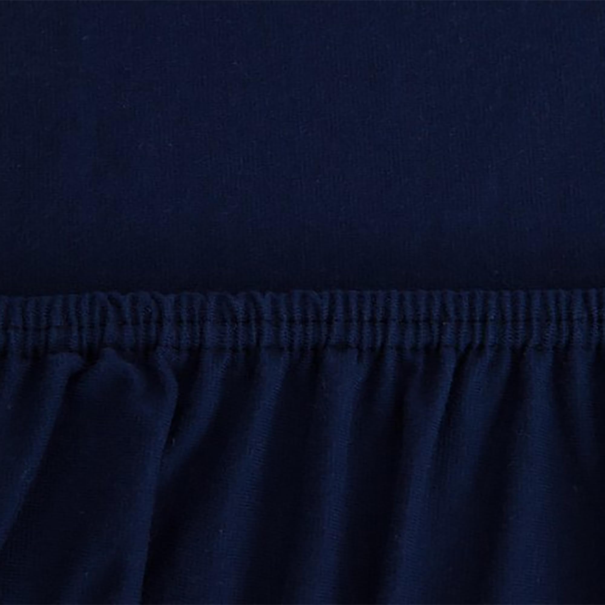 Drap-housse extensible bleu marine fini les draps qui glissent du matelas 140x190