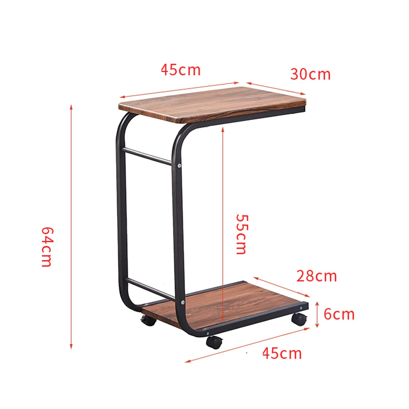 Stampante Piedistallo Supporto for stampante a 2 livelli con ruote girevoli Home Office Ripiano for mobile for CPU Carrello PC Laptop Tavolo in piedi(Blue)