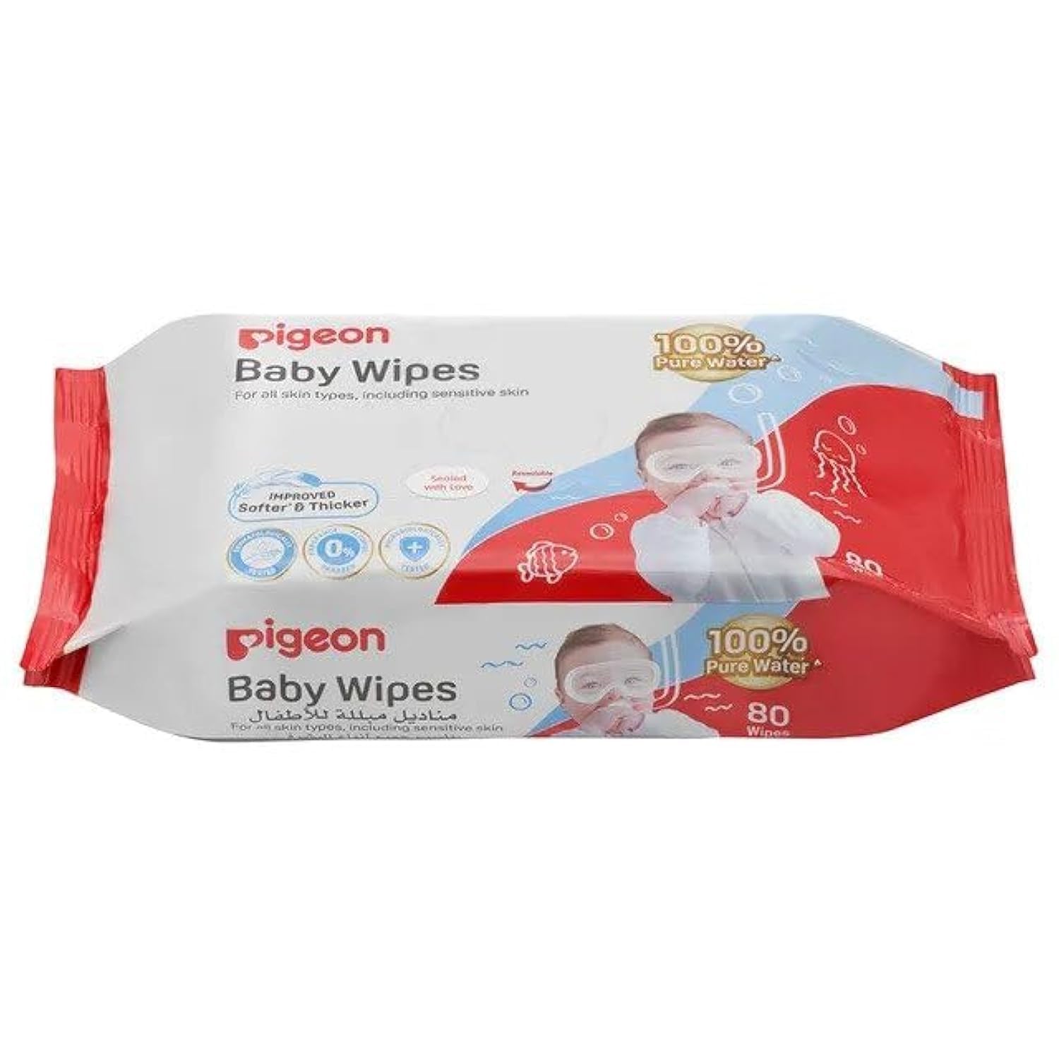Fliptop Baby Wipes 80-Sheets Refill