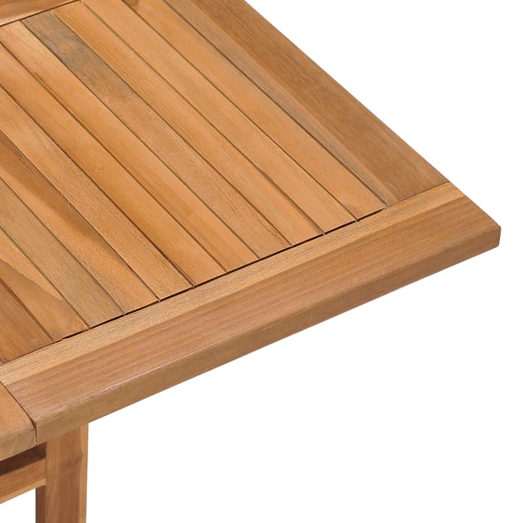 Generico Tavolo da Giardino Pieghevole 90x90x75 cm in Massello di Teak