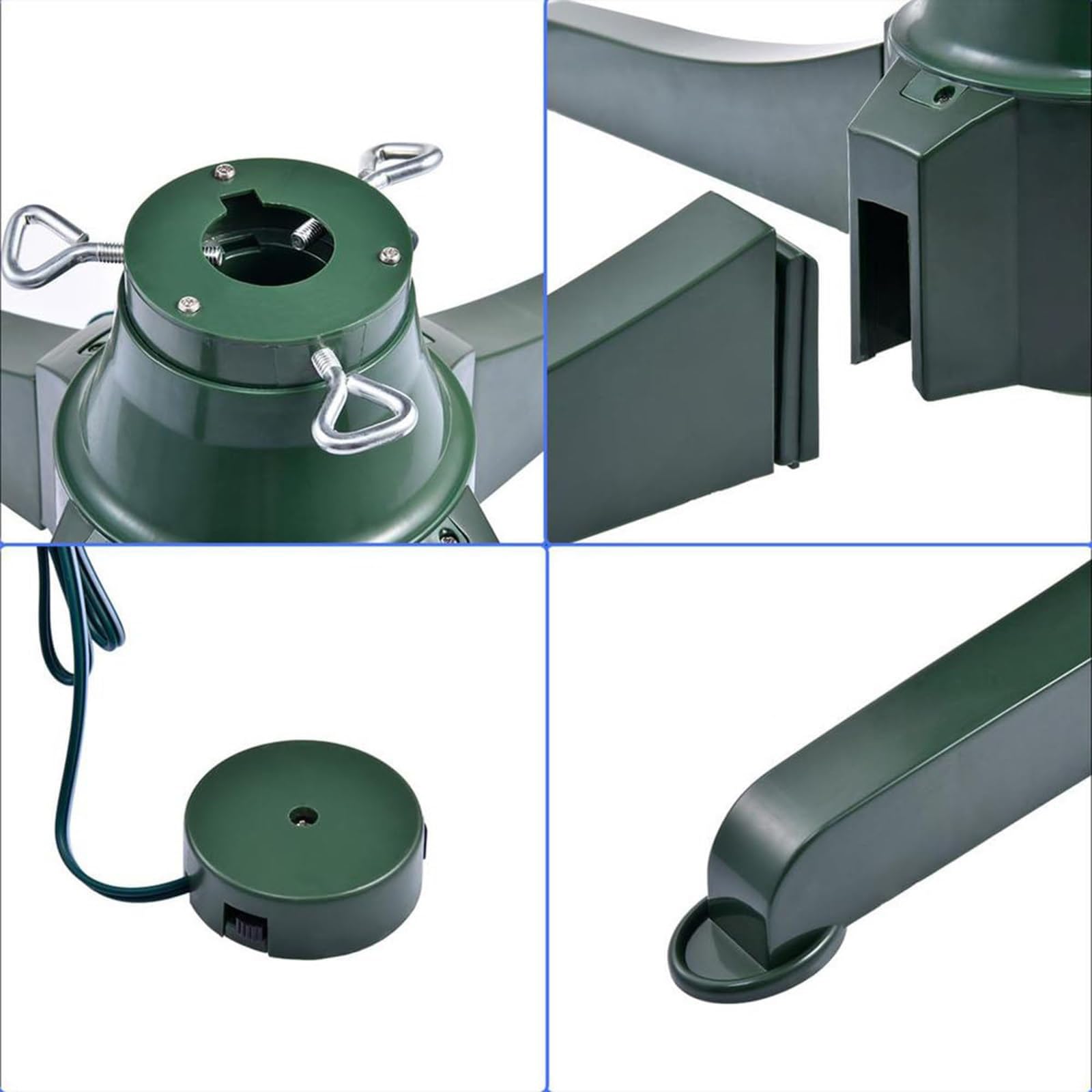 Soporte Para Árbol De Navidad Giratorio De 360°, Base Giratoria Motorizada De 65cm/80cm, Para Árboles Artificiales De Hasta 7.8ft/9.87ft & 80LB, Plataforma Giratoria Resistente Y Estable 80cm
