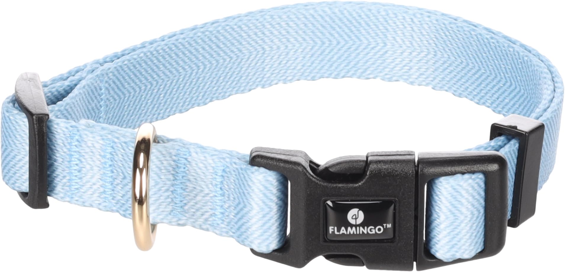 Flamingo Dog Collar Noekie Blue S 30-45cm 15mm