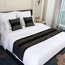Bed Runner Bed Flag Non Fade Decorative Bedding Scarf Bed Flag Bed Tail Pad Decoration Strips for Hotel Home or Guest Room