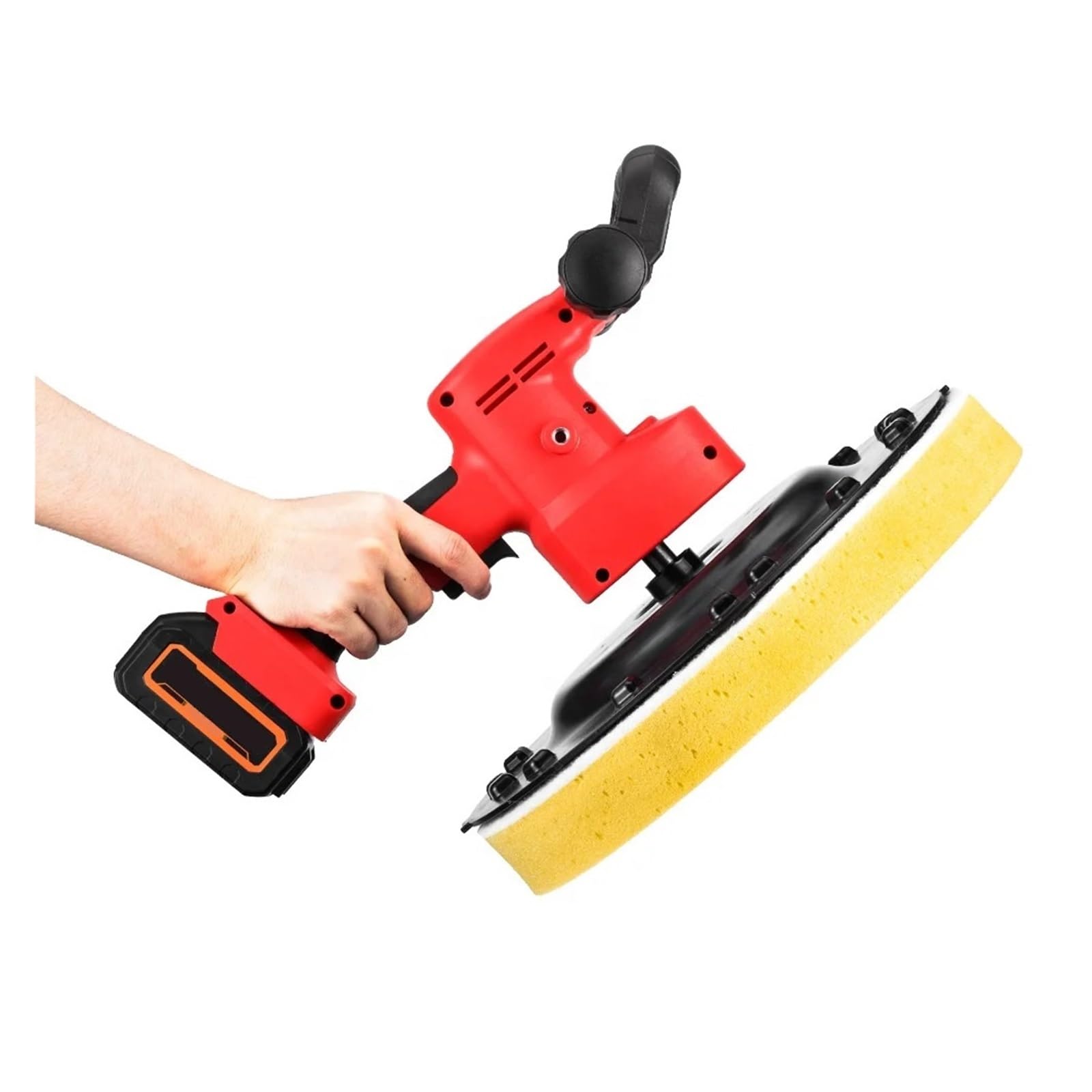 Lijadora De Pared Eléctrica Sin Escobillas 380 Mm, Pulidora Poste, 1200 W, For Batería 18 V Motor Potente