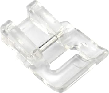 ZIGZAGSTORM Snap On Applique Clear Presser Foot for All Low Shank Singer,Brother,Babylock,Euro-Pro,Janome,Kenmore,White,Juki,Simplicity,Elna and More Sewing Machine