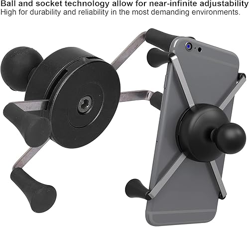 Miniatura 7 de Soporte de teléfono para motocicleta, soporte para teléfono móvil, modificación universal con 13 accesorios (B)