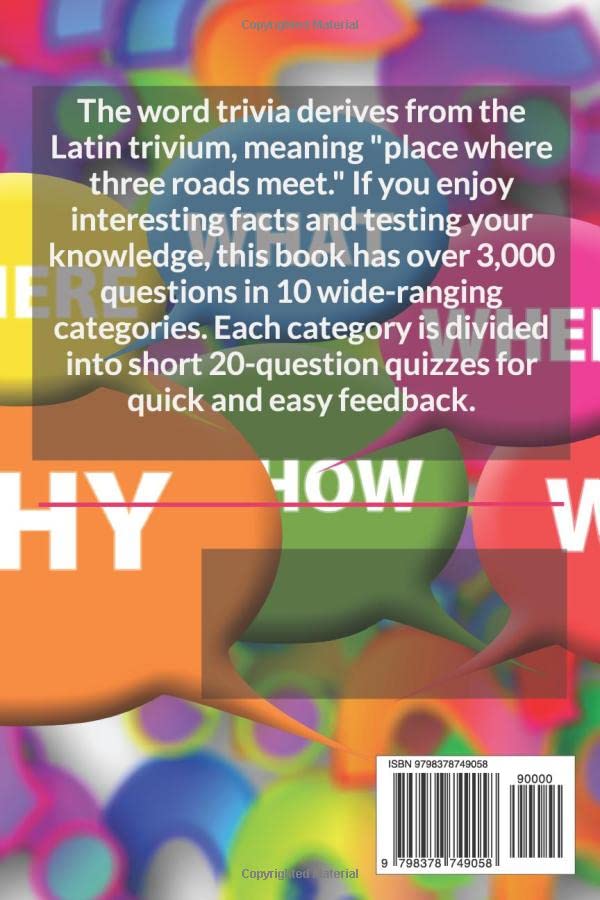 Miniatura 2 de What's the Best Trivia Book Volume 2 Over 3,000 Questions in 10 Categories