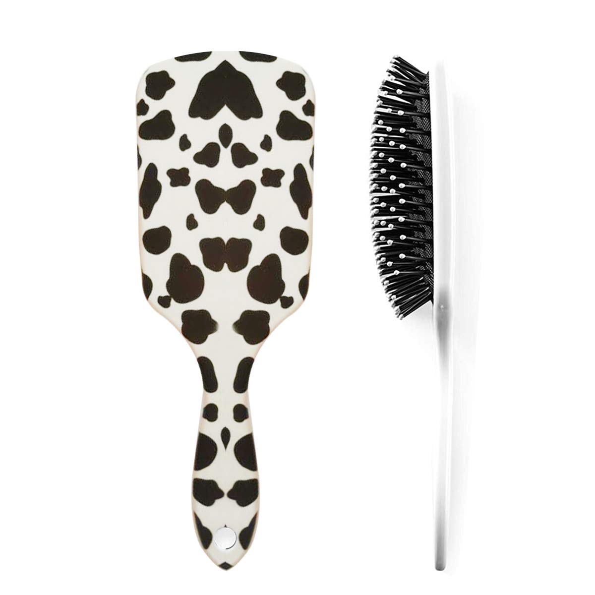 Aaiffey Cows Print Hair Brushes,Hair Detangling Brush Anti Static Massage Comb Hair Brush For All Hair Types Wavy/Curly/Thick/Long/Short/Wet And Dry