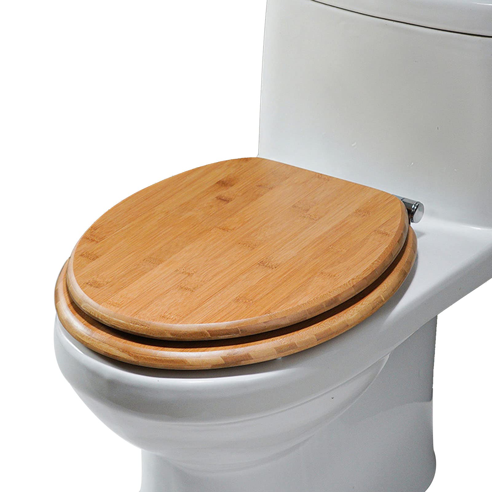 Wooden Toilet seat Slow Close Never Loose Quick Release Hinges Easy Install Strong Bearing Capacity Comfort fit, Wooden, Toilet, Close, Quick, Never, seat, Slow, Loose
