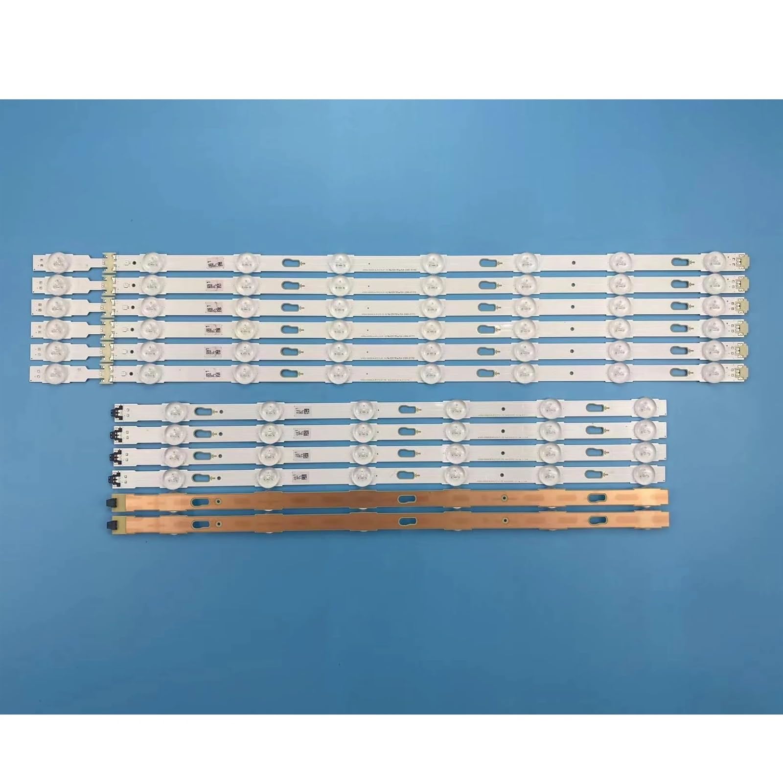Striscia di retroilluminazione a LED 12pc adatta Fit For Samsung 55 "UE55KU6020K UE55KU6020U UE55KU6020W UE55KU6050K UE55KU6070U UE55KU6072U UE55KU6075U
