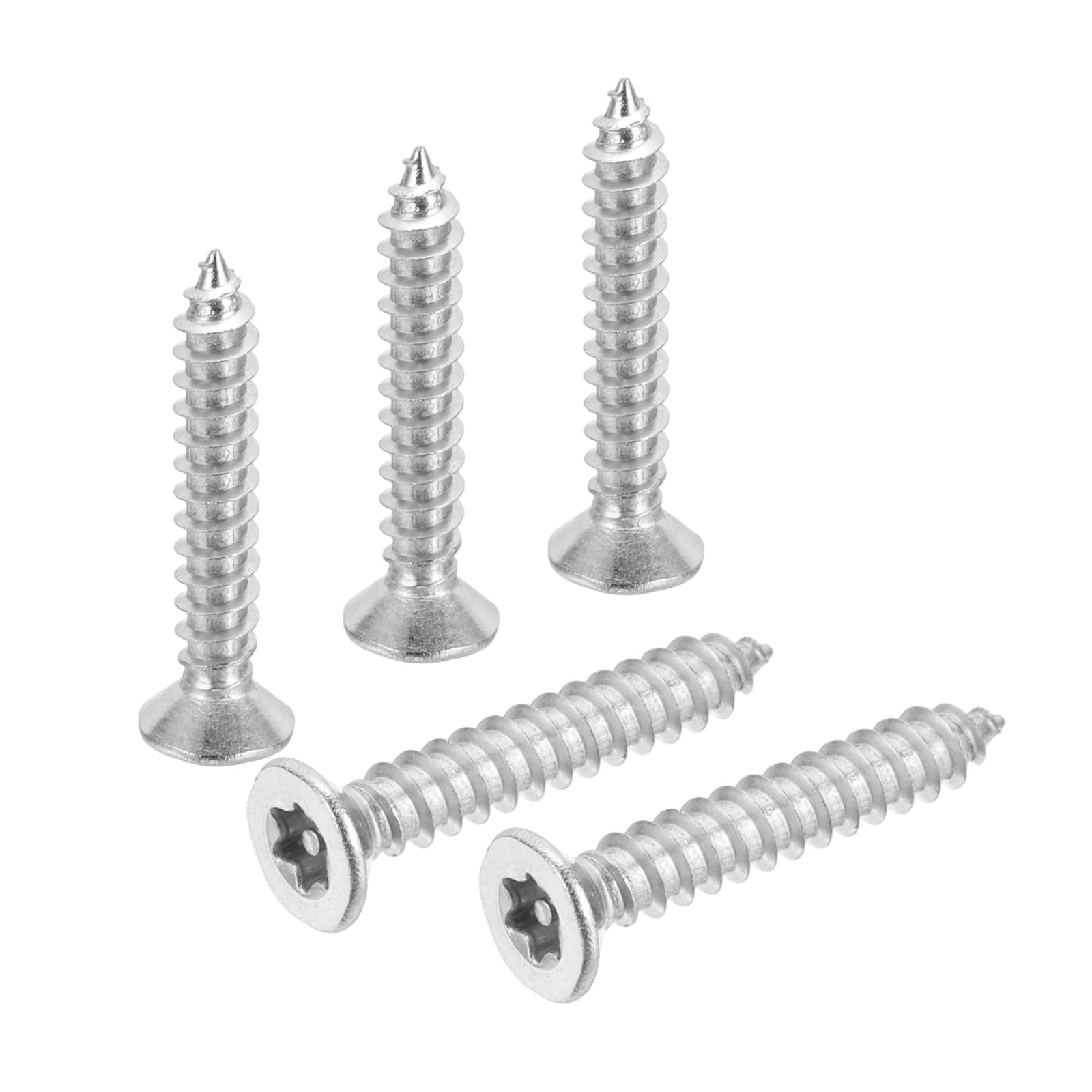 PATIKIL 100 Pcs Flat Head Torx/Star Screws