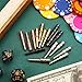 Mudder 32 Pieces Metal Cribbage Board Pegs Fit 1/8 Holes, Cribbage Pegs Templates with a Tapered Design for Traditional Board Game, 4 Colors