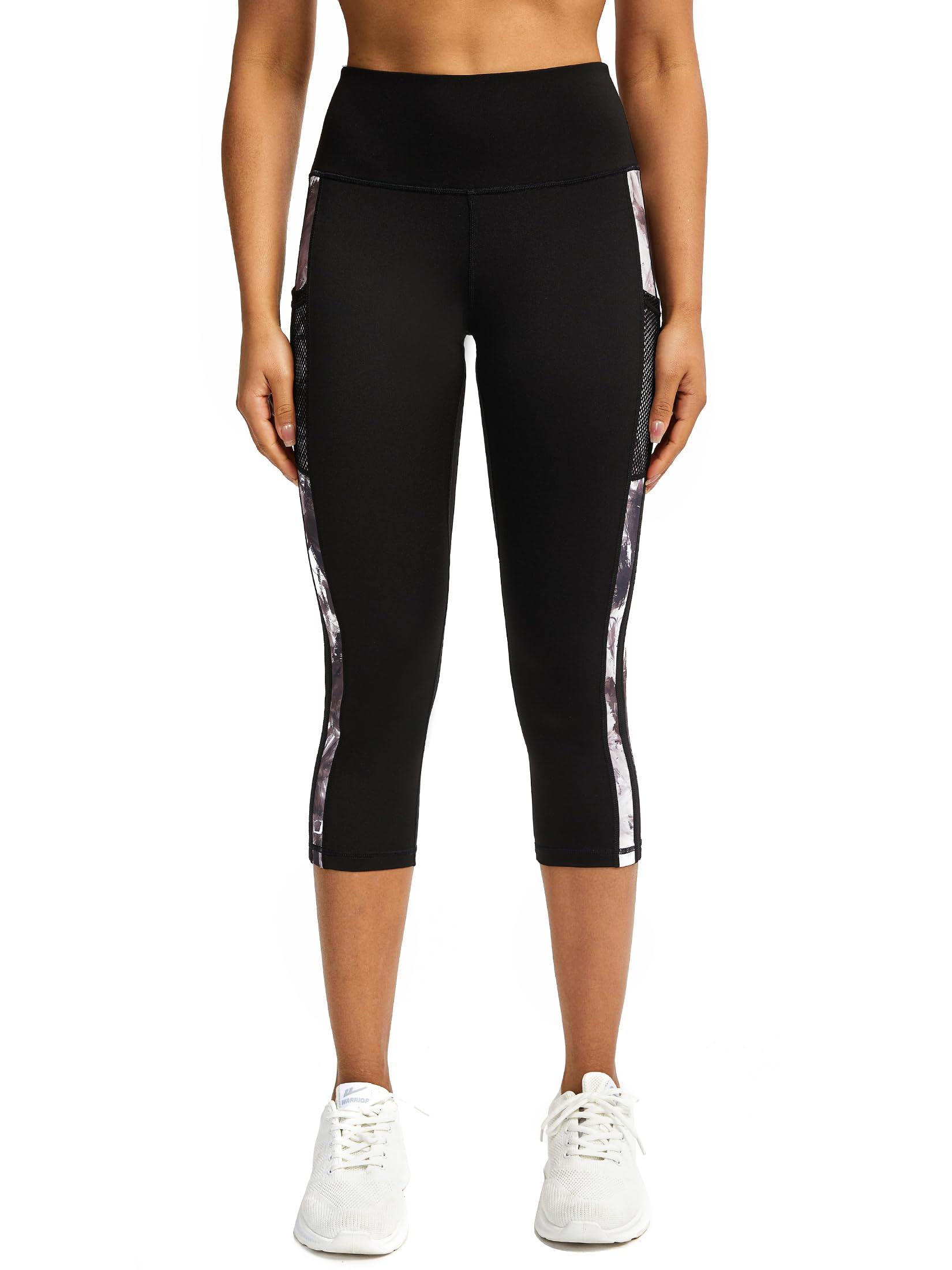 Leggings para mujer 3/4 pantalones de chándal para mujer con bolsillos, pantalones deportivos para mujer, 3/4 opacos, pantalones de fitness para mujer
