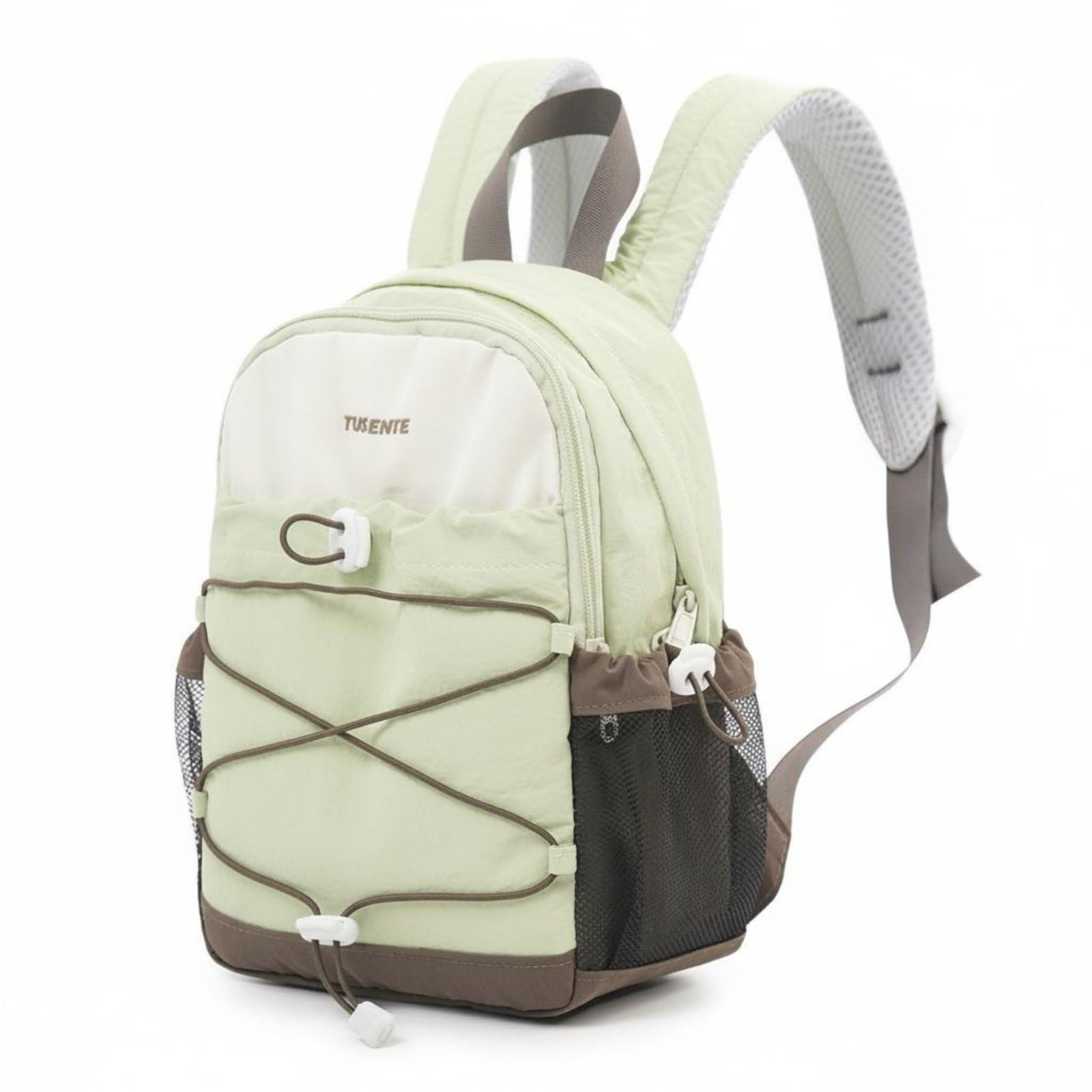 Color Block Design Mini Backpack Compact Small Hiking Backpack Easy to Carry Daypack Long-Lasting for Girls, Women, Cycling, Commuting, Fruit Green-image-17