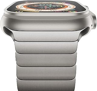 سوار ساعة مقاس 42 ملم و44 ملم و45 ملم و49 لساعة ابل ووتش، سوار بديل قابل للتعديل من الستانلس ستيل لسلسلة اي ووتش الترا 8/7/6/5/4/3/2/1 من نيكست ستور