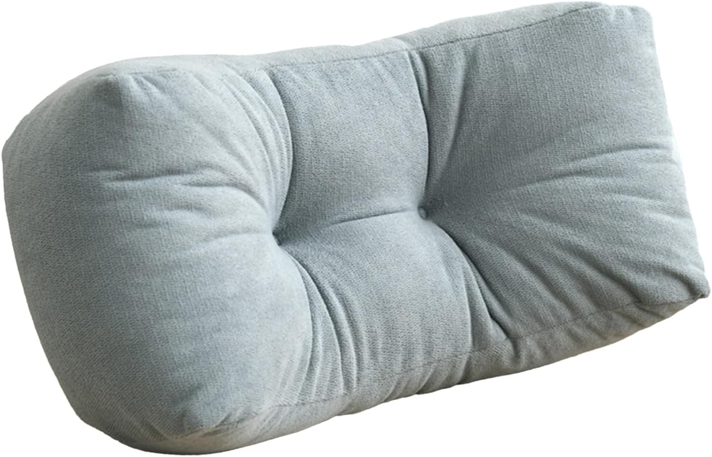back pillow for chair, lumbar support pillow for office chair lower back pain relief soft cushion car bed couch sitting high elasticity (blue, 35cm*16cm*20cm) blue 35cm*16cm*20cm