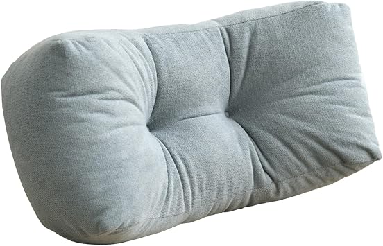 Back Pillow for Chair, Lumbar Support Pillow for Office Chair Lower Back Pain Relief Soft Cushion Car Bed Couch Sitting High Elasticity Blue, 35cm*16cm*20cm