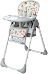 LIVINGbasics 3-in-1 High Chair for Baby | Foldable Baby Feeding Chair with Wheels, 6-Position Adjustable Seat Height, 3-Position Adjustable Food Tray, 33 lbs Cap