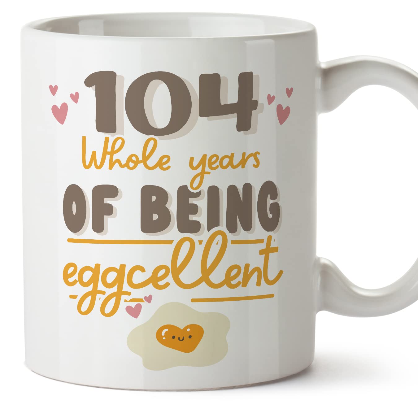 MUGFFINS 104 Birthday Mug - in English - Happy Birthday You are Eggcelent - Funny Anniversary Present - 11 oz