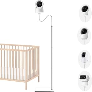 Baby Monitor Floor Stand Holder Mount Compactible for eufy E21,E30,Spaceview E110, Spaceview pro E210