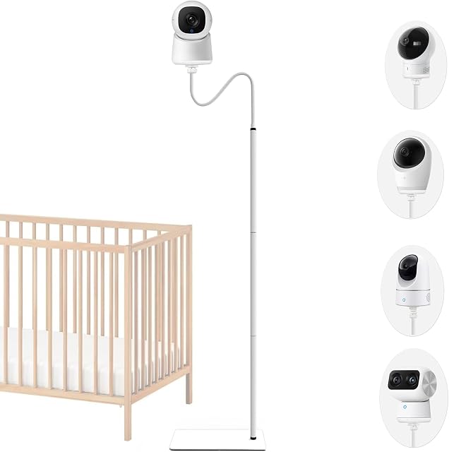 Baby Monitor Floor Stand Holder Mount Compactible for eufy E21,E30,Spaceview E110, Spaceview pro E210