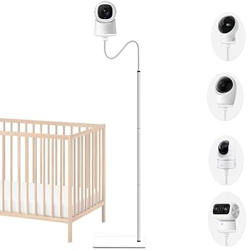 Baby Monitor Floor Stand Holder Mount Compactible for eufy E20,E21,E30, Indoor Cam S350,Spaceview E110, Spaceview pro E210,E220