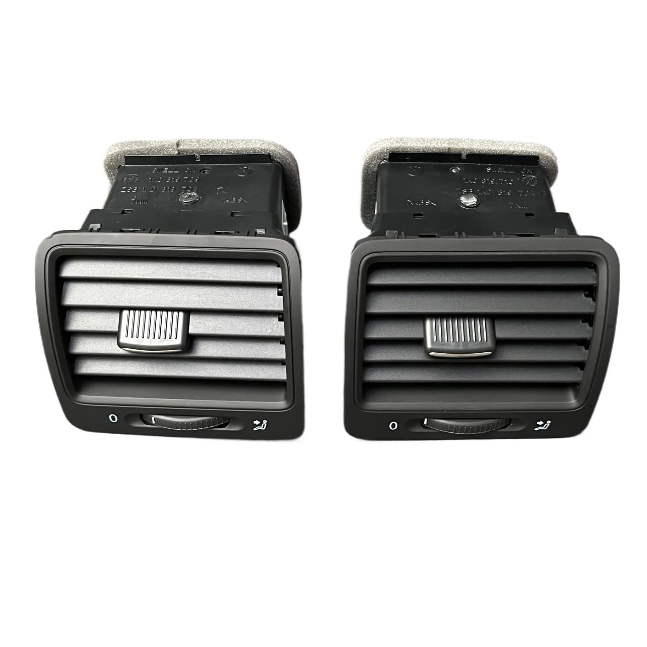 Middle Center Console Air Vent For VW For Golf 5 For GTI For 2006-2011 MK5 R32 Rabbit 1K0819709 1K0819710 Dashboard Air Conditioning Left Right AC Outlet Air Vent(Black Right)