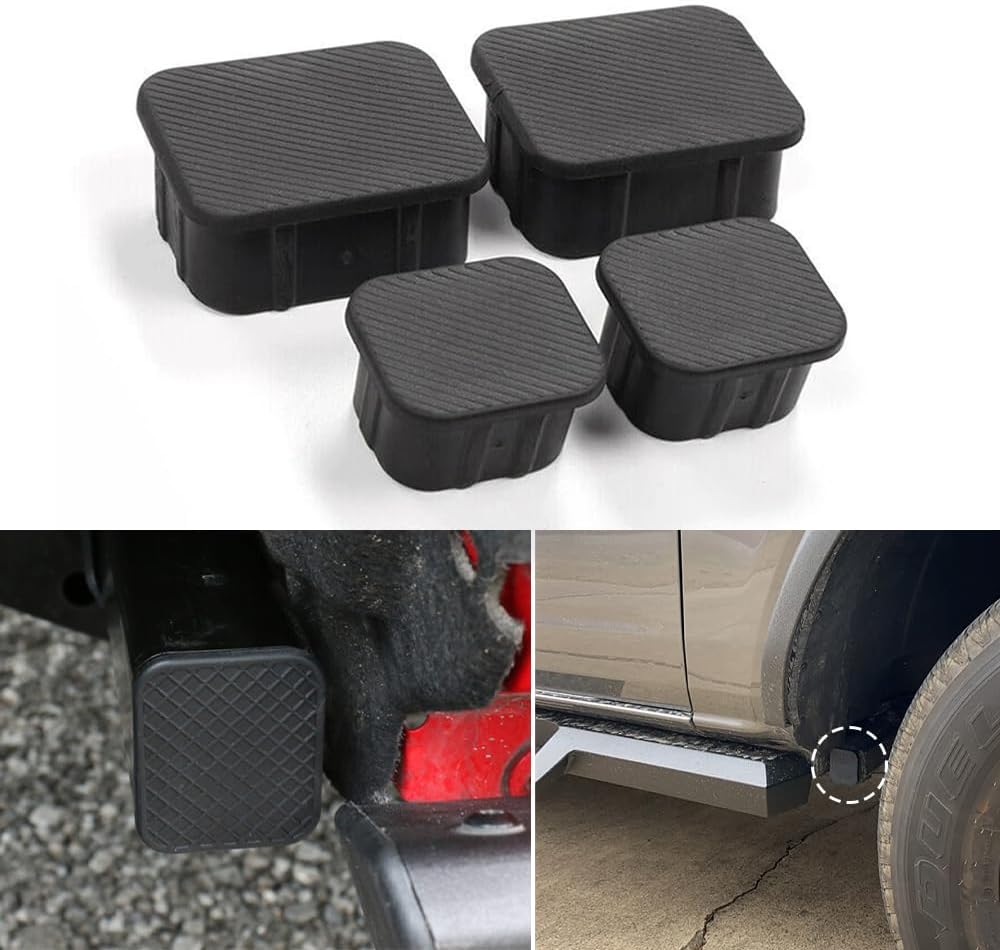 4PCS Crash Bar End Caps Front Axle Plug Waterproof Rubber Stopper Plugs Cover for Ford Bronco 2021 2022 2023 2024 2025 Exterior Accessories