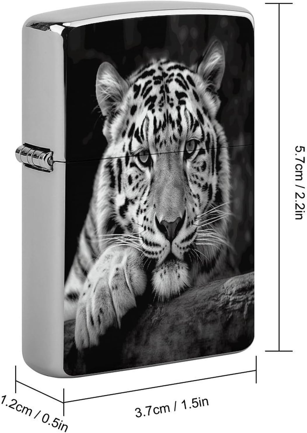 Black and White Tiger Lighter Case Cover Lighter Shell