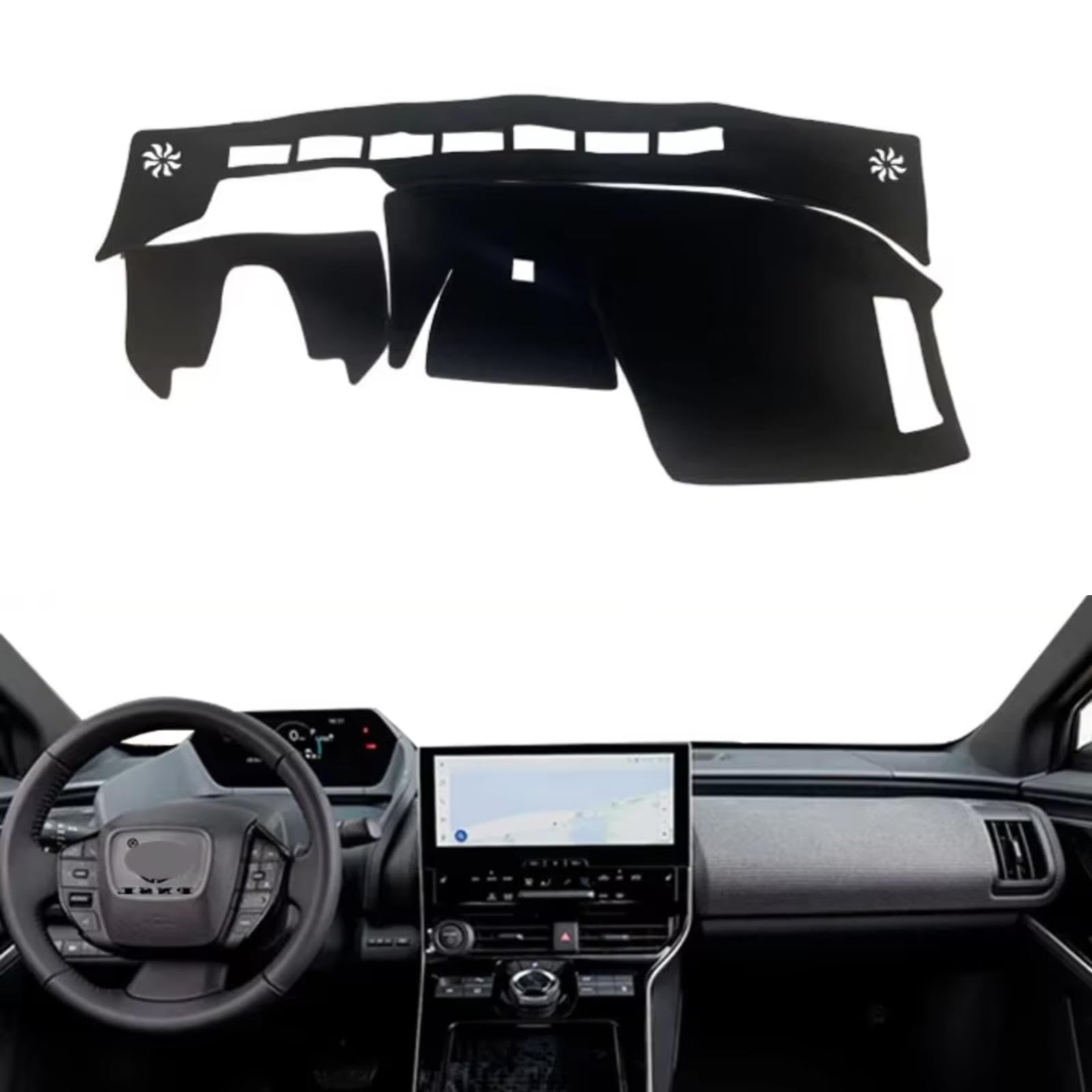 IKSZAOSB Fit for Toyota BZ4X EA10 2022-2024,Dash Cover,Dashboard Cover,Dash Board Cover Mat,Non-Slip Dashboard Mat Cover,Car Accessories