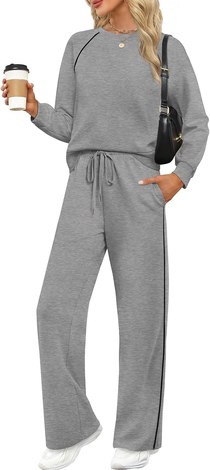 Sampeel Women 2 Piece Lounge Sets Sweatsuit Fall Outfits Matching Sets image 2