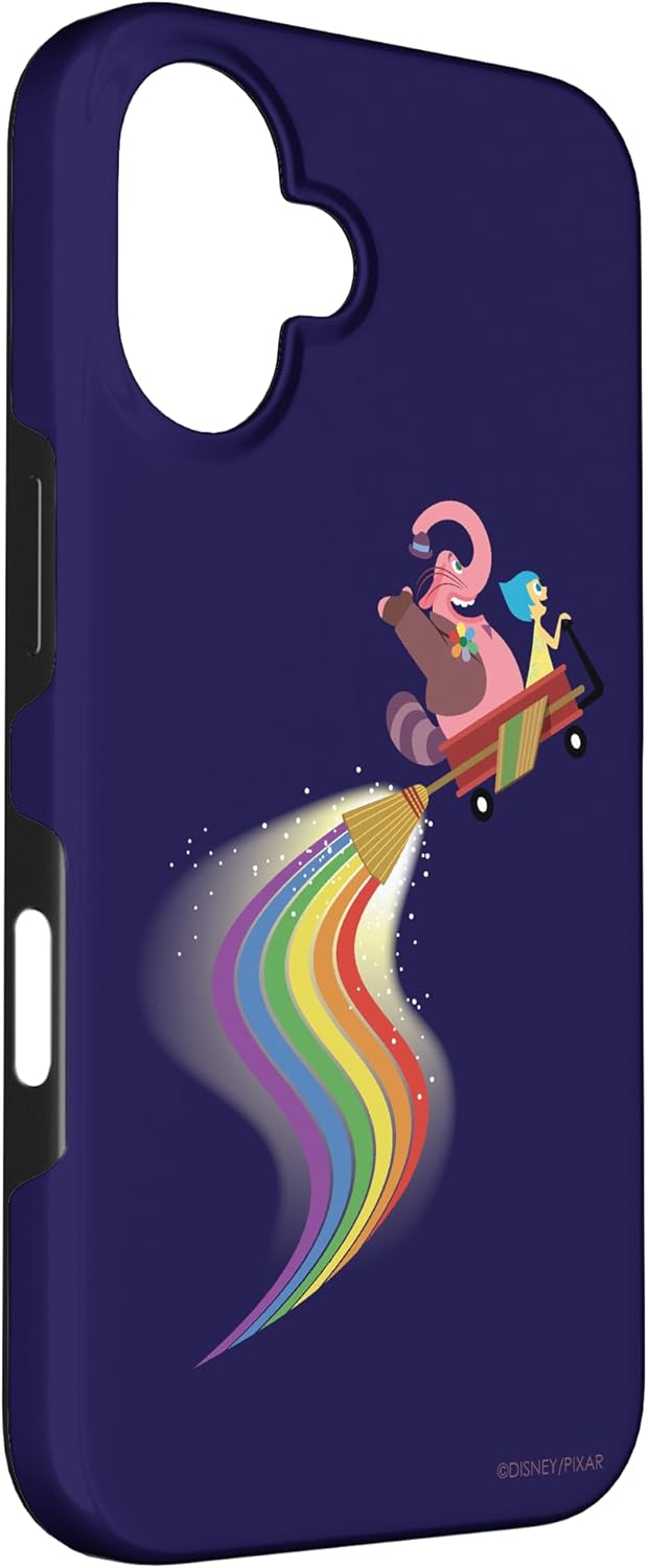 iPhone 16 Disney and Pixar Inside Out Bing Bong and Joy Rainbow Case