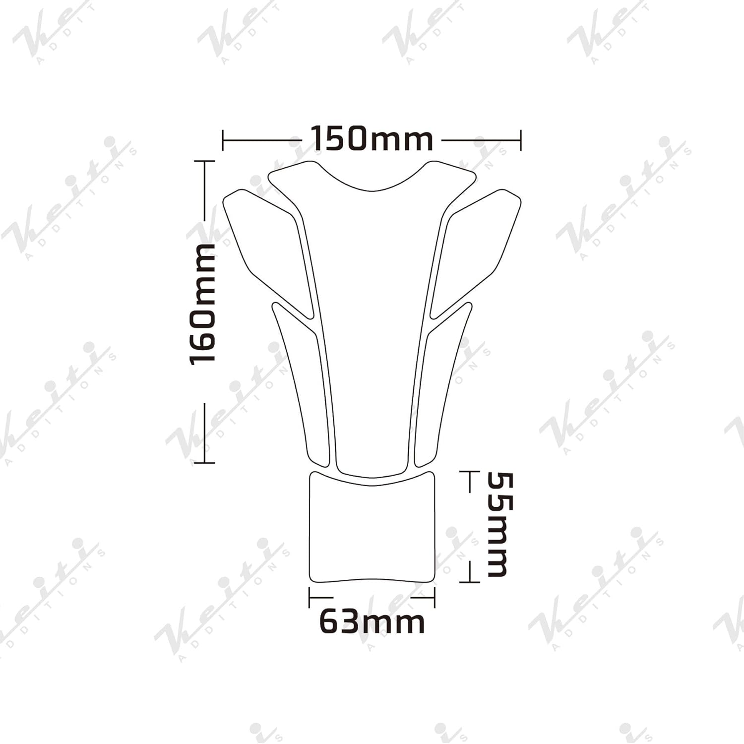 Keiti Motorcycle Tank Pad Beauty KT8570