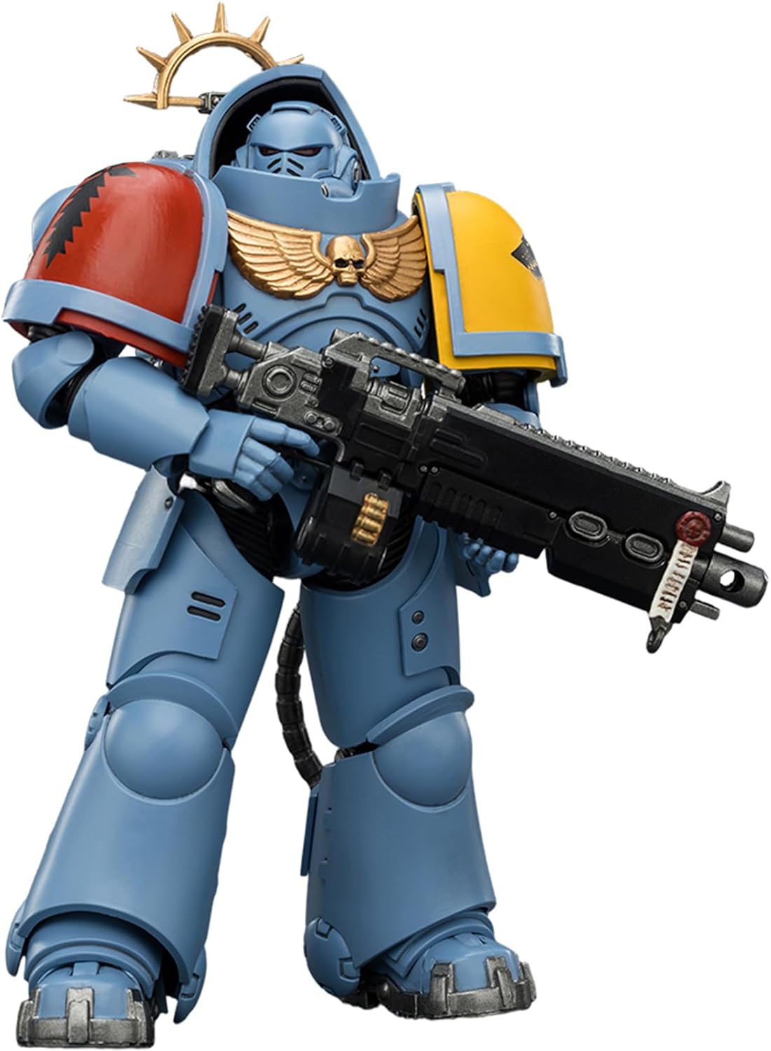 JOYTOY Warhammer 40k Space Marine 2, Game Edition Space Wolves Heavy Intercessor with Heavy Bolt Rifle and Bolt Pistol 1/18 Action Figure Collect and Display Model