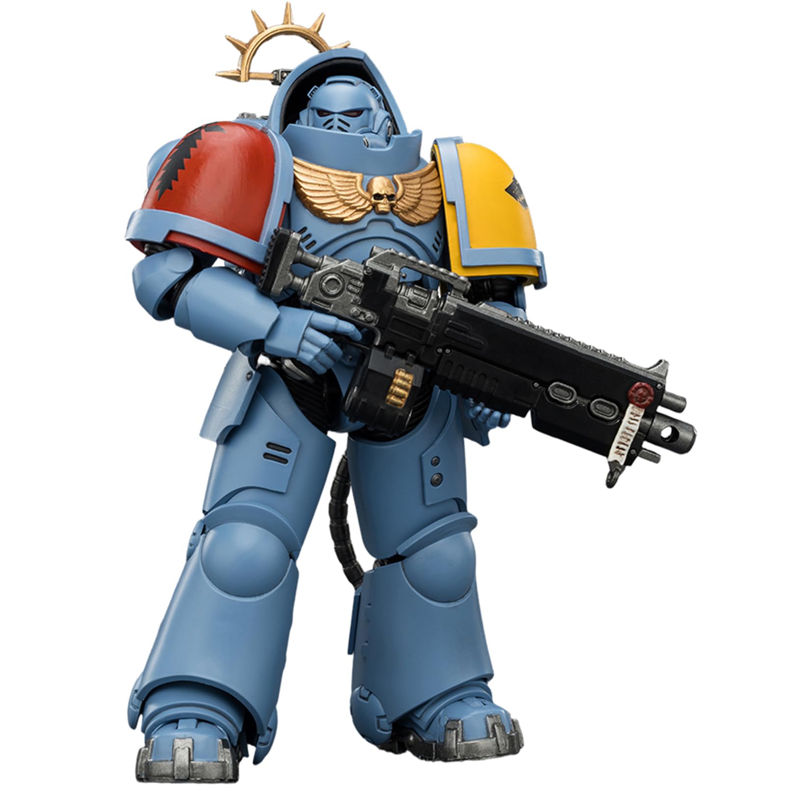 JOYTOY Warhammer 40k Space Marine 2, Game Edition Space Wolves Heavy Intercessor with Heavy Bolt Rifle and Bolt Pistol 1/18 Action Figure Collect And Display Model