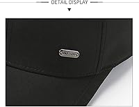 Vista 9 de talajee Gorra de béisbol de algodón para hombre y mujer, ajustable, para papá, color negro, para golf, de perfil bajo