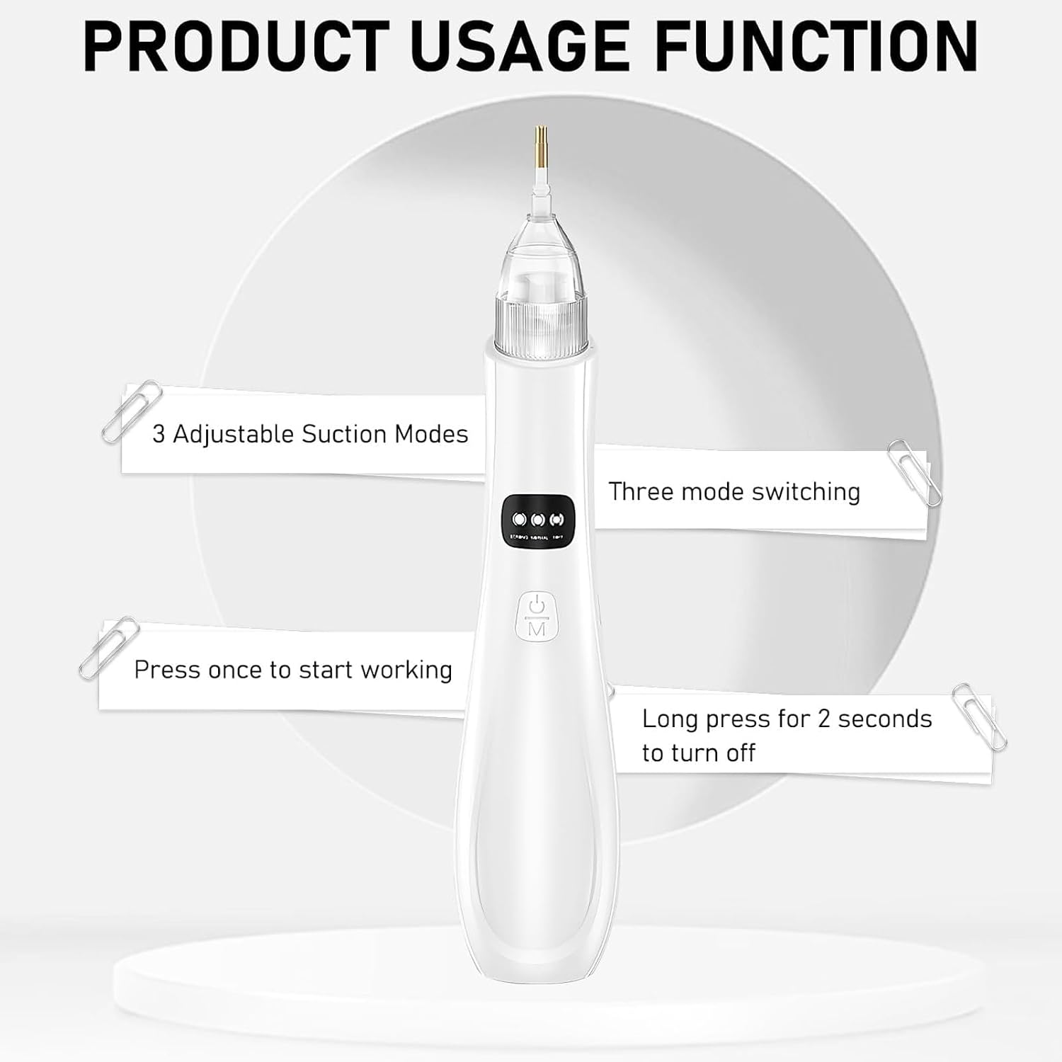 Shurhome Electric Rhinestones Painting Pen with 4 Replacement Tips 3 Suction Levels Vacuum Art for Crafting Electric Painting Art with Replacement Tips