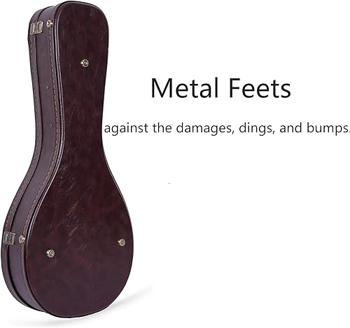 Miniatura 29 de Crossrock Estuche rígido para mandolina estilo F en marrón vintage (CRW620MFBR)