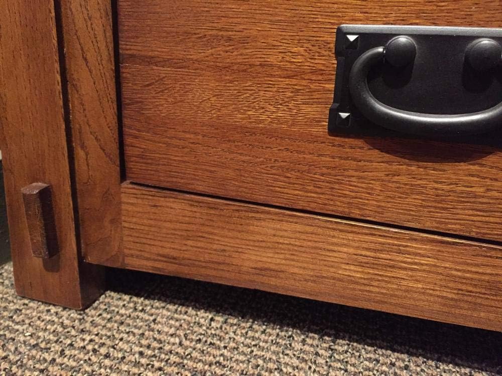 Crafters and Weavers Arts and Crafts Wood TV Stand for TVs up to 60" in Oak