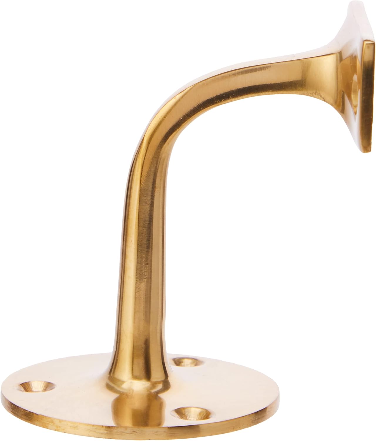 Merriway BH02581 Handrail Bracket Polished Brass