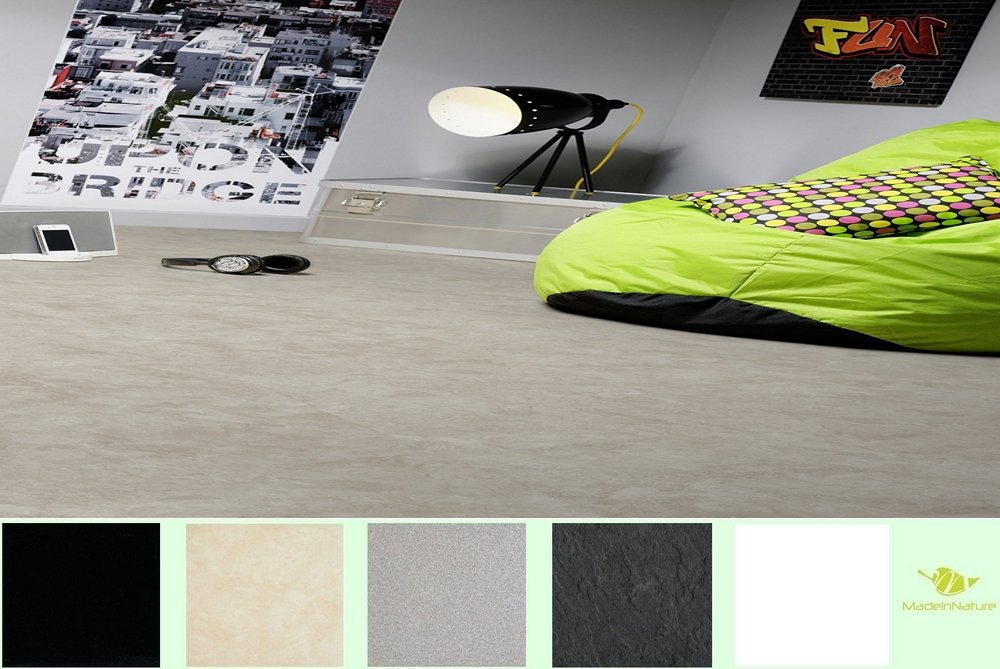 MadeInNature Self Adhesive Vinyl Floor Tiles/Choice of dimensions and dimensions/Self Adhesive Floor Tiles 30,5x30,50 cm/Quality Ideal for all rooms in the house (10 m², Pur marble beige)